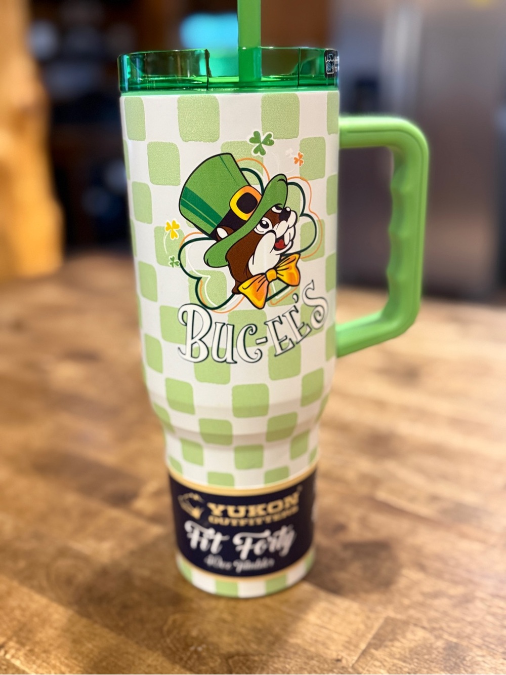 St. Patrick's Day Bucc-ee's Travel Tumbler 40 oz NWT